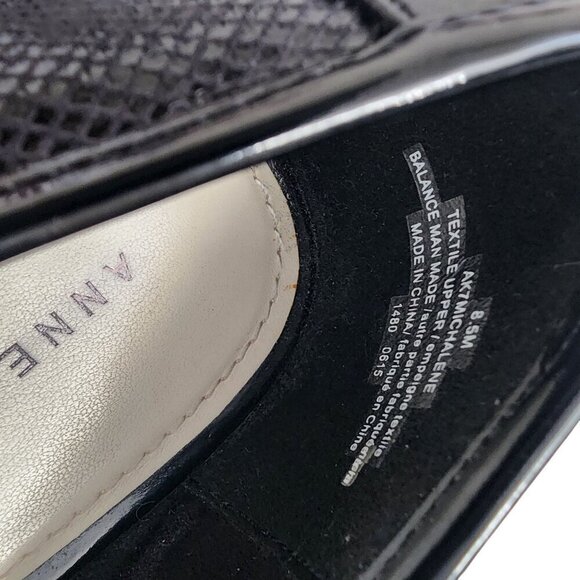 Anne Klein Kitten Heel Pointed Toe Snakeskin Tassel Loafers Size 8.5 - Picture 9 of 13